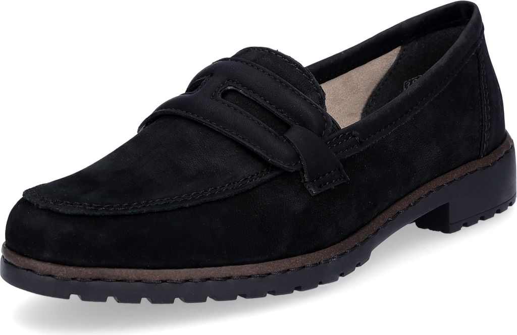 Rieker Damen Penny Loafer Slipper Leder 51864, Größe:39 EU,