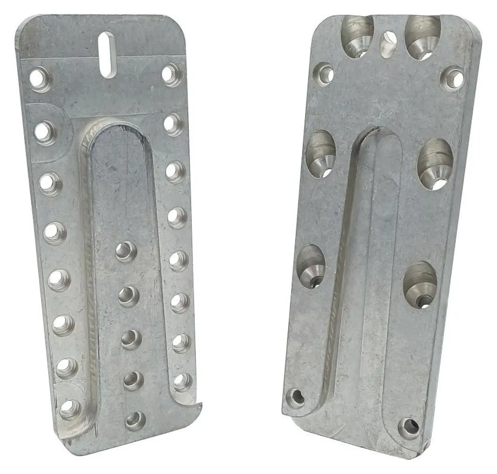 4 Connecteurs UV40 D-Work en Aluminium pour Bois 115x60x16 mm