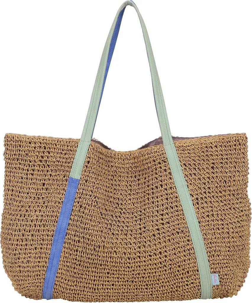 Sac Simply Shopper Nature Straw Aspect Paille avec Finition Vegan