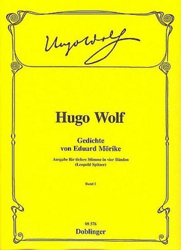 Gedichte von Eduard Mörike Band 1für Gesang (tief) und Klavier