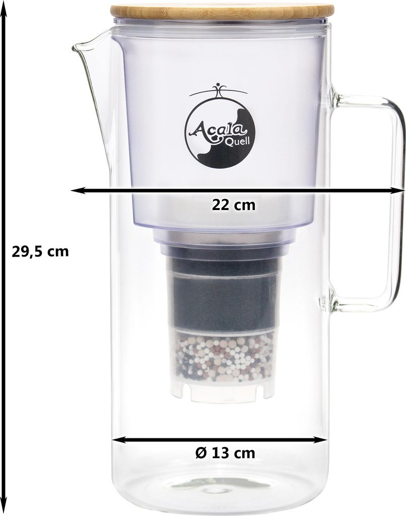AcalaQuell® Silizia aus Glas inkl. 1x Filterkartusche & 1x Produktbild 4