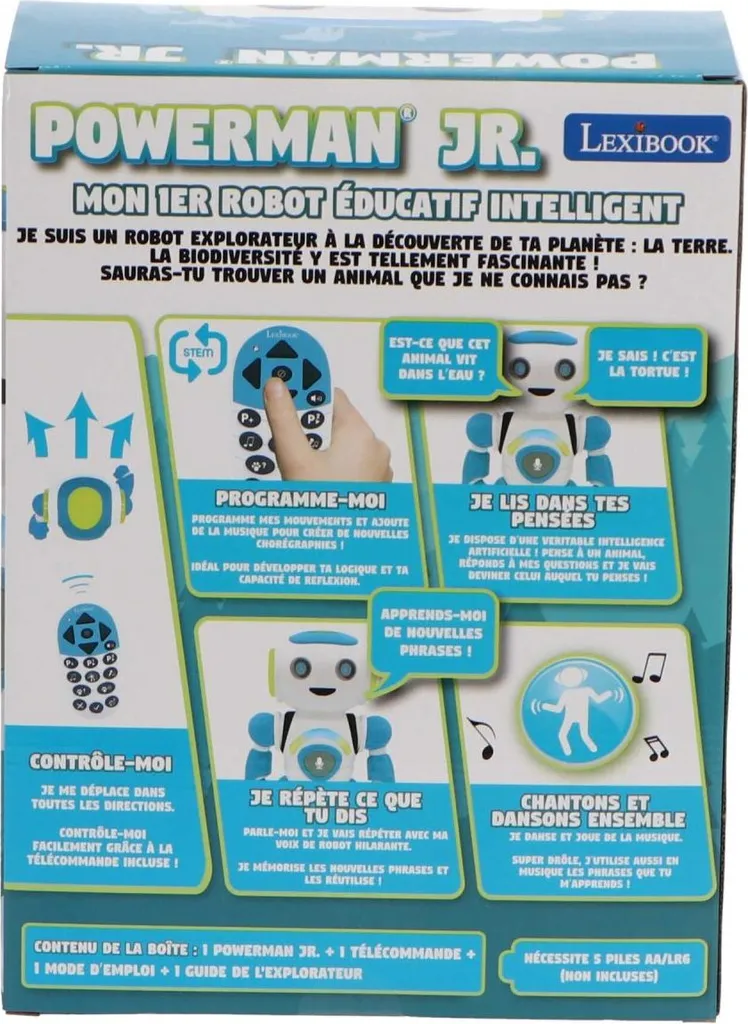Robot intelligent programmable Powerman Junior Lexibook éducatif FR - 12
