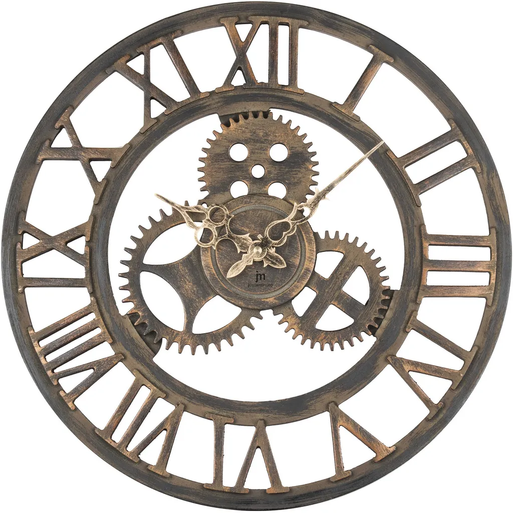 Horloge Lowell 21458 Brun : Une pendule silencieuse et facile à lire