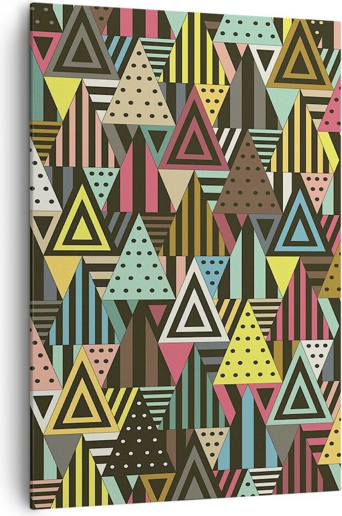 Bild auf Leinwand - Leinwandbild - Einteilig - Abstraktion modern - 70x100cm - Wand Bild - Wanddeko - Wandbilder - Leinwanddruck - Wanddekoration -...