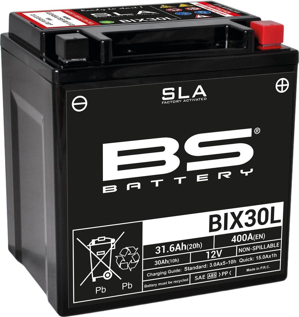 BS BATTERY SLA: Onderhoudsvrije accu, fabrieksmatig Productafbeelding 