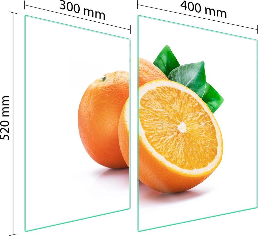 Glasschutzplatte Für Herd 70X52 Fruit