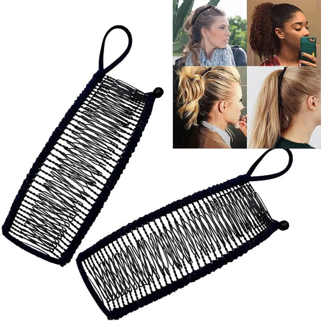 Barrette Banane Double Peigne Vintage - Accessoire Coiffure 30 Dents