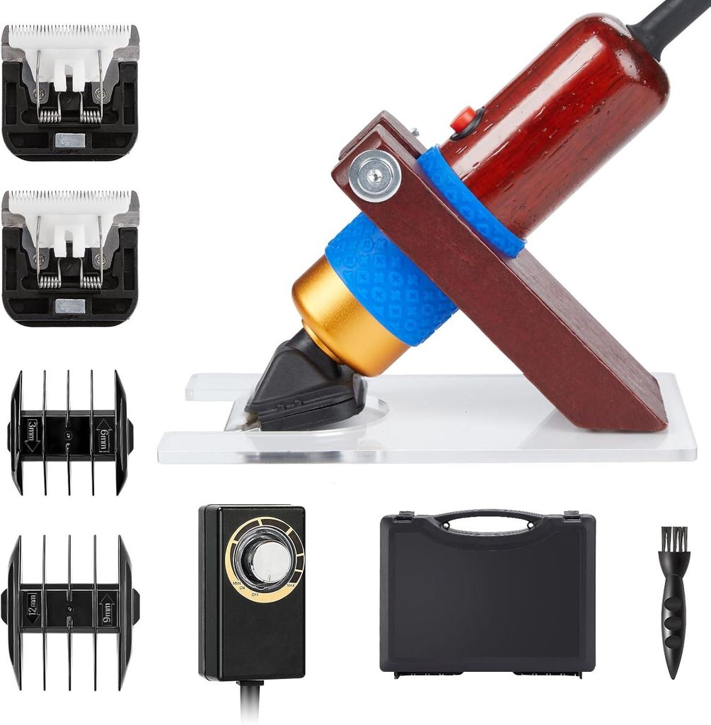 Teppichschneider mit Scherführung, Elektrische Rug Tufting Trimmer, Teppichschneider, Hundehaarschneider, Rasierer für getuftete Teppiche und Hau...
