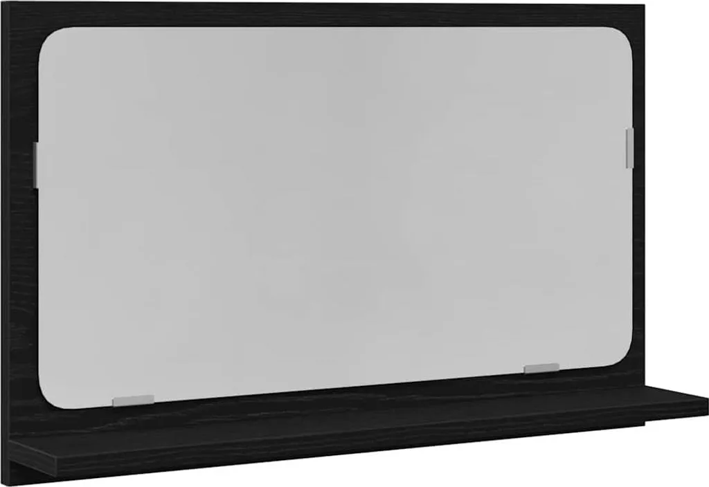 SYFAX Specchiera Parete Rovere Nero 60x10,5x37 cm - Offerta Online