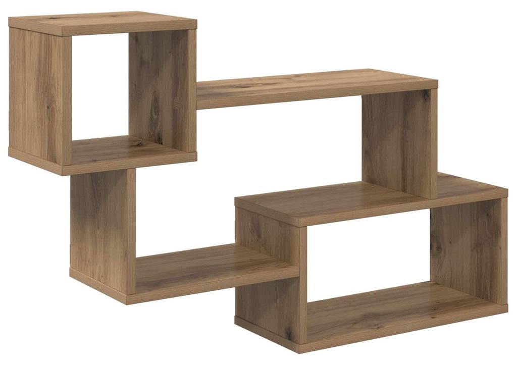 vidaXL Schwebendes Regal Wandhalterung Artisan-Eiche 87 x 20 x 55 cm