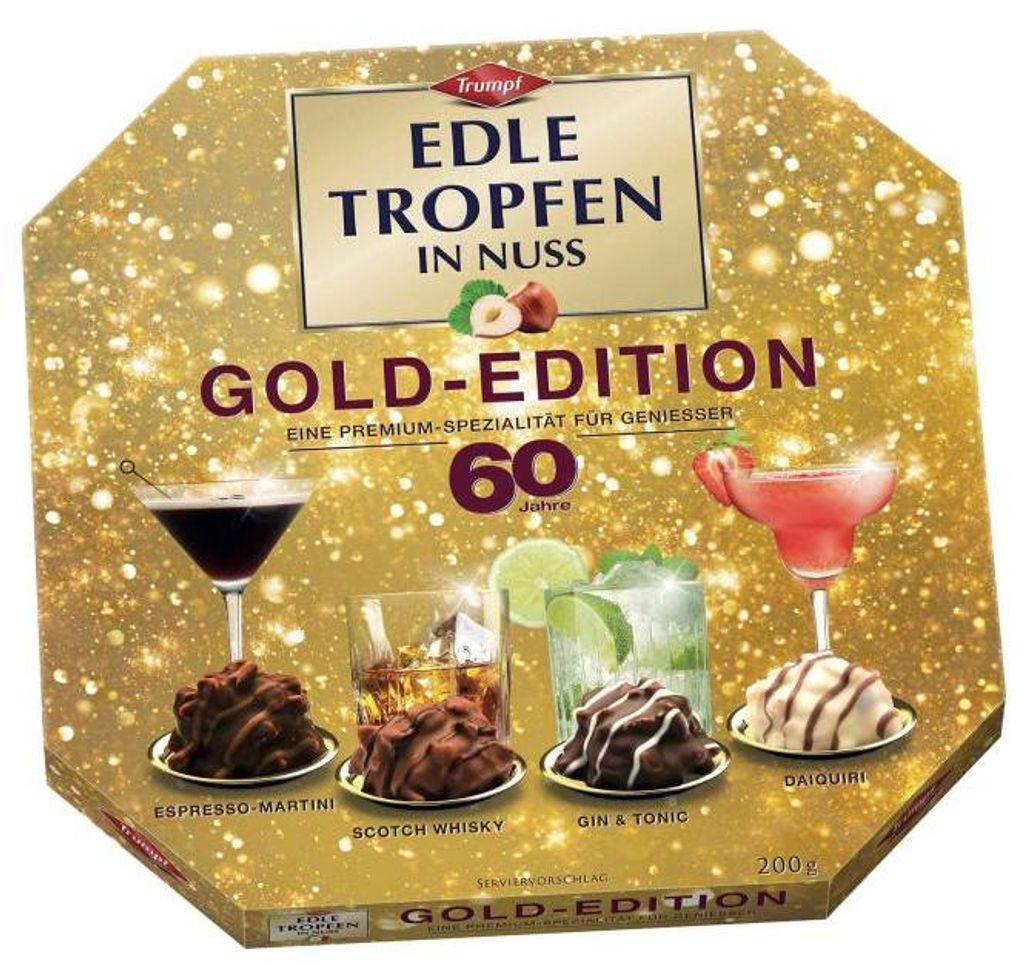 Trumpf Edle Tropfen in Nuss Gold-Edition 60 Jahre 200g Produktbild 