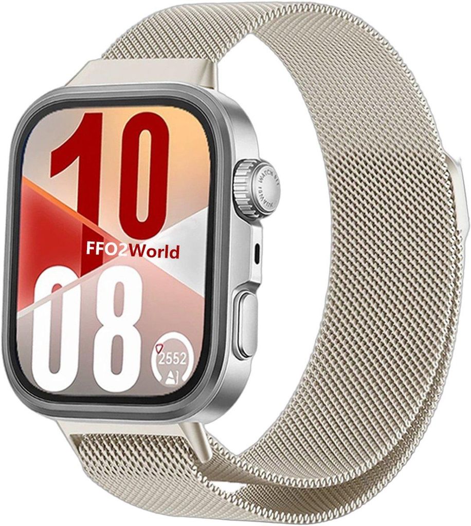 FFO2World Edelstahl-Milanese-Armband für Huawei Watch Fit 4 Produktbild 