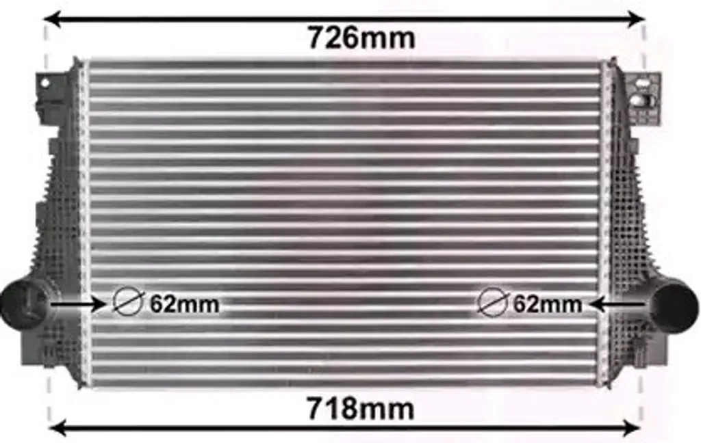 Refroidisseur d'air de suralimentation LLK pour Pick-up VW Amarok Turbo