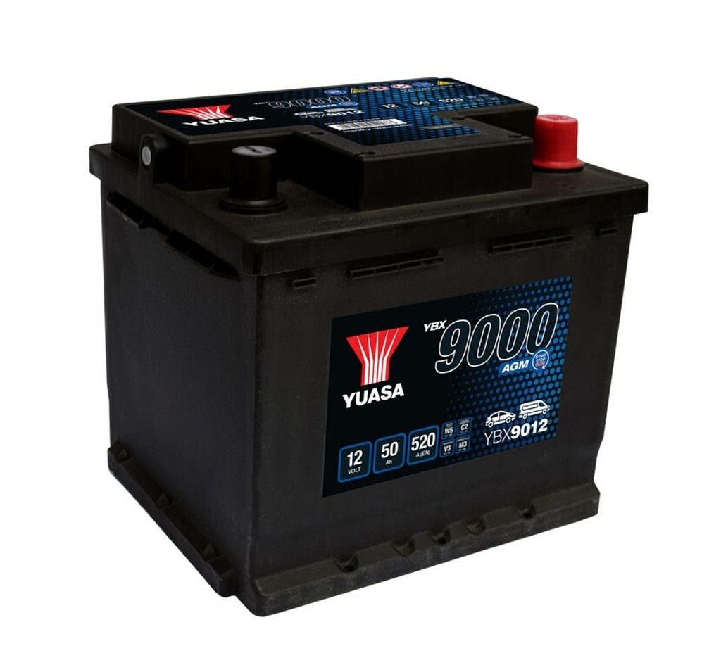 YUASA YBX9000 Starterbatterie 12V 50Ah 520A/EN L1 Batterie Produktbild 