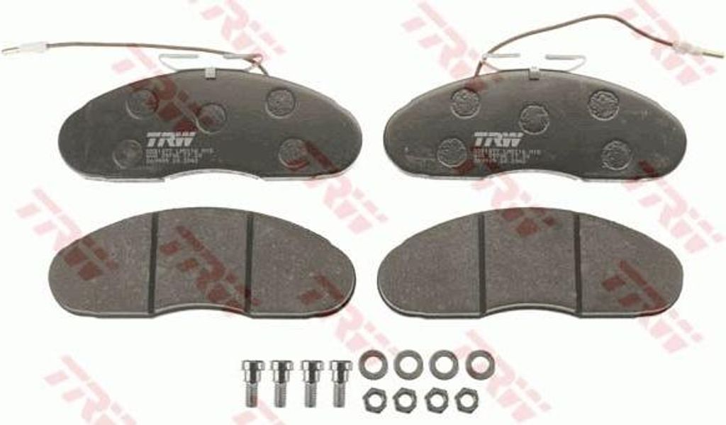 TRW GDB1077 Bremsbelagsatz, Scheibenbremse OE 069030810 kompatibel mit Cabstar, Trade
