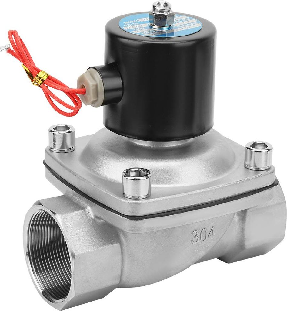 G2'' Einweg-Magnetventil aus Edelstahl, gerader Durchgang, AC220V