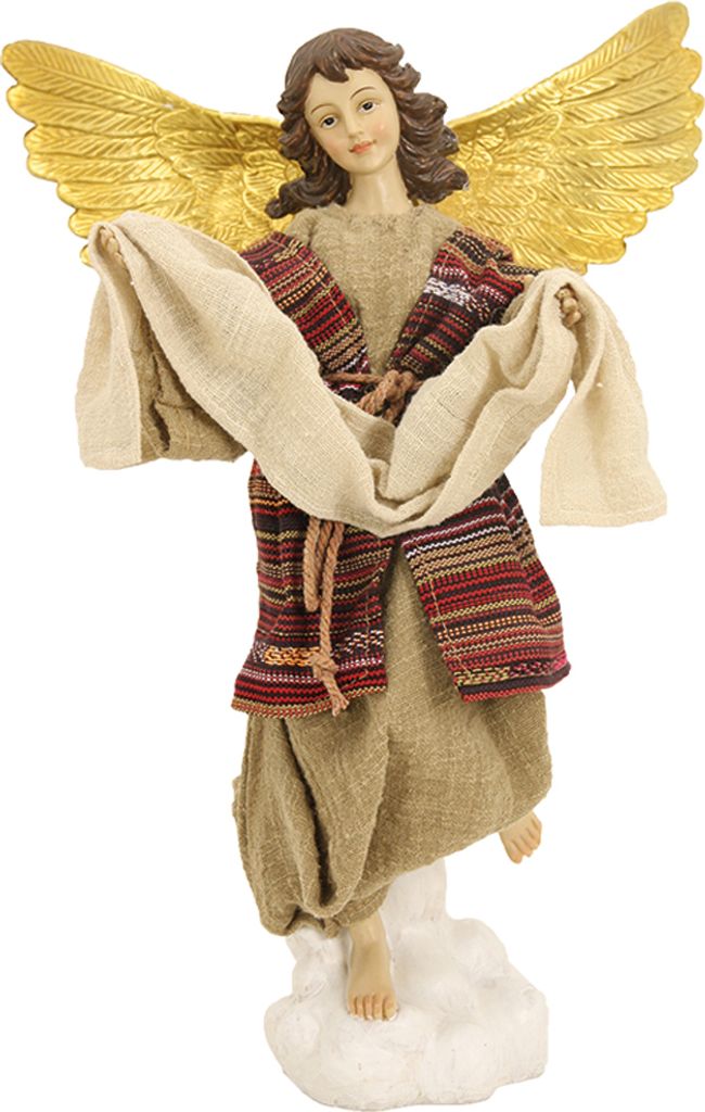 FADEDA Engel orientalisch, Ankleidefiguren / Höhe:42 cm / handbemalt / detailgetreue Krippen Figuren - Weihnachten Tisch Dekoration Krippe Zubehör