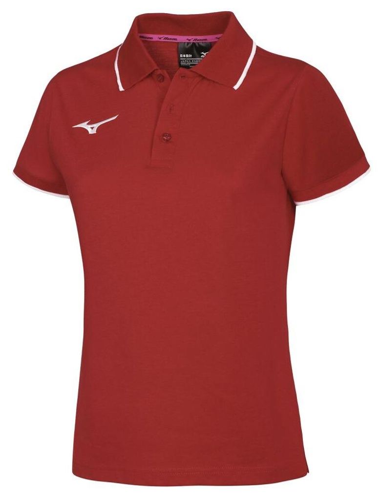 MIZUNO Mizuno Damen-Polohemd/Rot/Weiß/Größe
