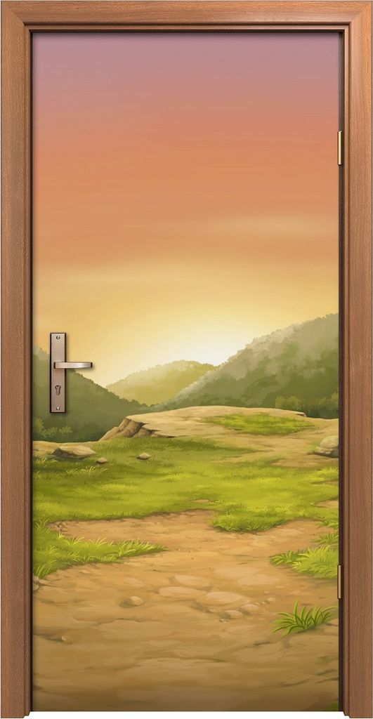 Türposter 90x200 cm Türaufkleber Türtapete Türfolie Klebefolie Sonnenuntergang auf den Klippen