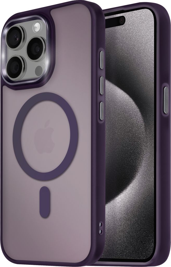Avizar, MagSafe Hülle für Apple iPhone 15 Pro Max Frost Color, Violett