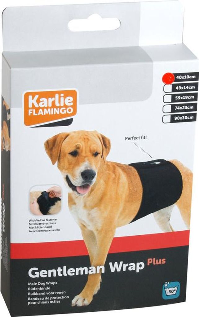 Karlie Hundeschutzhose, schwarz, Länge: 40 cm, Breite: 10 Produktbild 