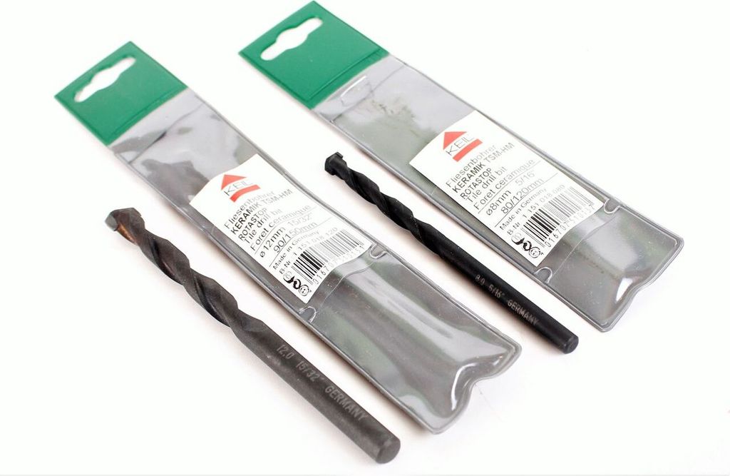KEIL Fliesen Ziegelbohrer Set 8 & 12 mm KERAMIK TSM Produktbild 