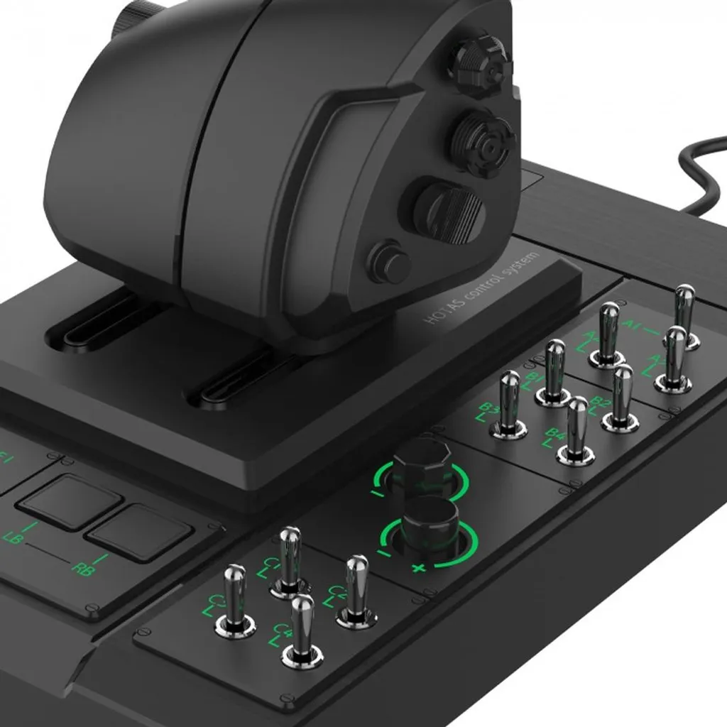 Système de vol HOTAS pour PC avec support de bureau en métal robuste