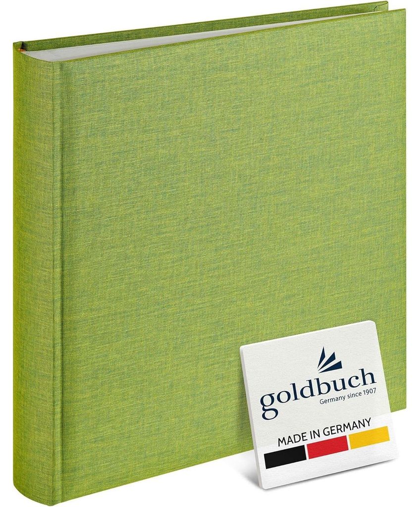 Goldbuch Summertime Trend, Grün, 100 Blätter, Hardcover-Bindung, Polyurethan, Weiß, 300 mm