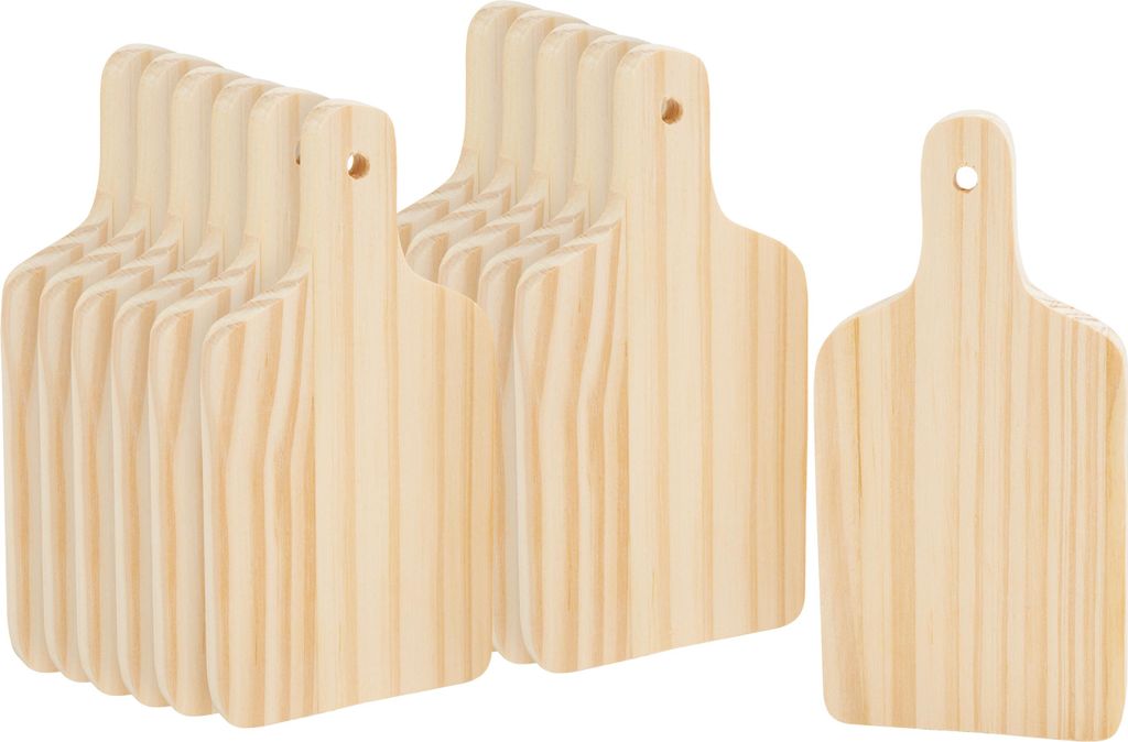VBS XXL Holzbretter Minis, 12 Stück, Kiefernholz, DIY Deko, Produktbild 