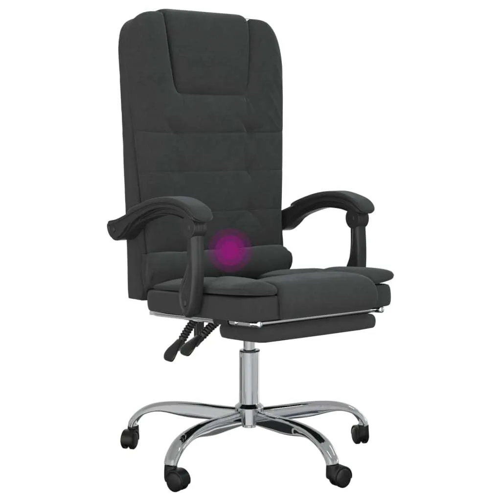 Sedia vidaXL Velluto Nero con Massaggio: Il Tuo Angolo di Relax