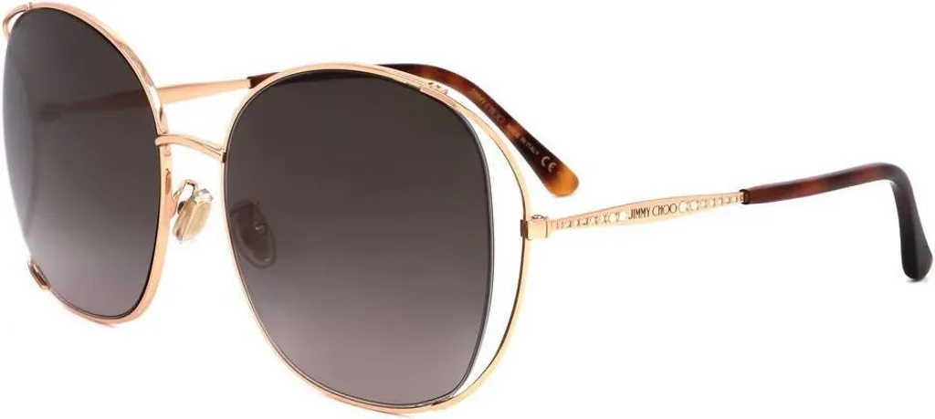 Lunettes de soleil Femme Aviateur Jimmy Choo Tinka G SK Doré 61mm