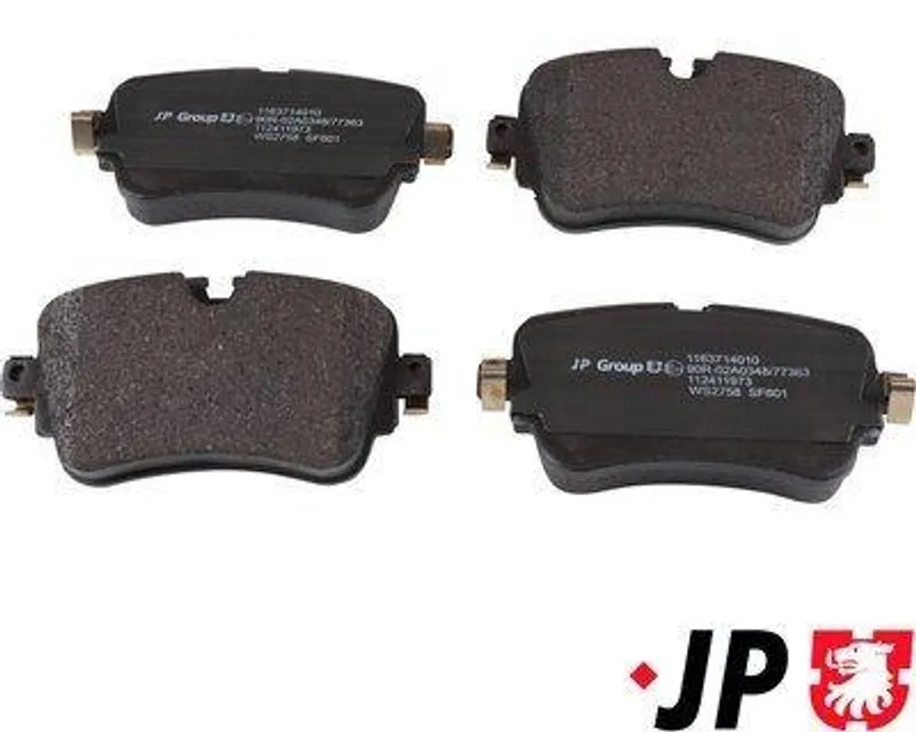 Plaquettes de frein arrière JP GROUP 1163714010 pour VW Touareg CR7