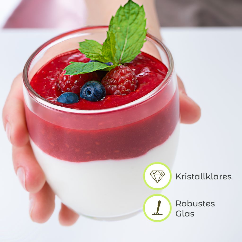 KONZEPT Dessertgläser 12-teiliges Set aus Glas, große Produktbild 7