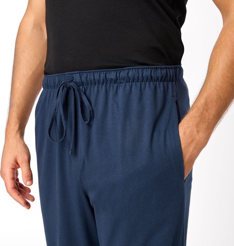 Timone Herren Schlafanzugshose TPP-002 ((2Pack) Dunkelblau/Anthrazit, 3XL)