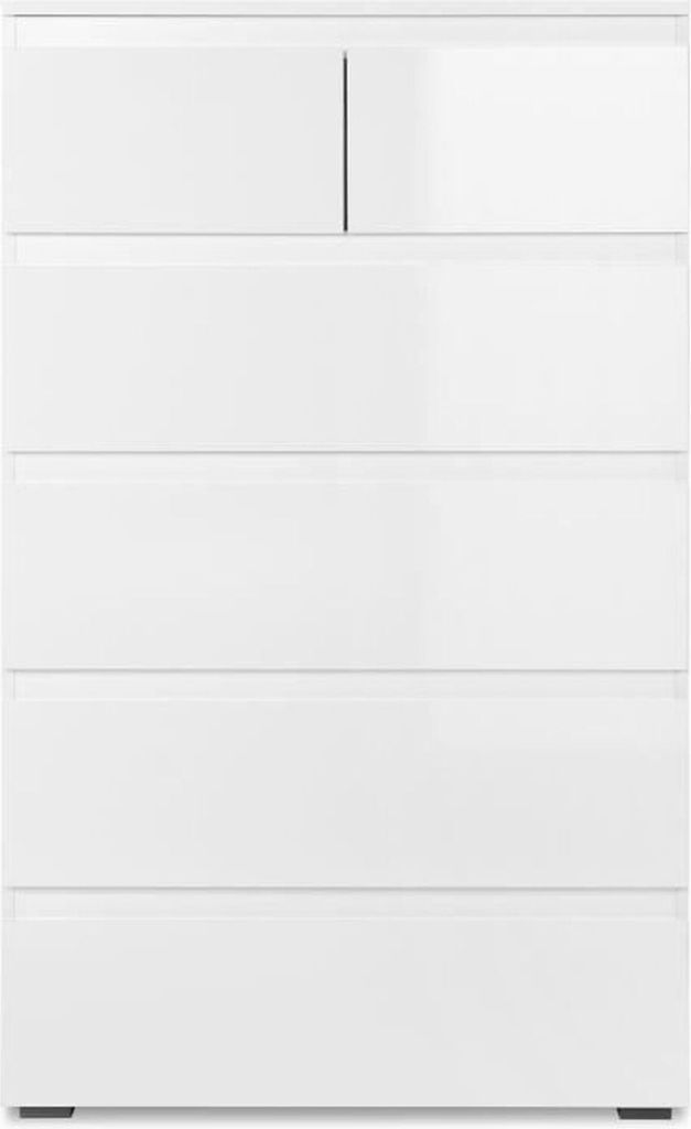 CALICOSY - Hohe Kommode mit 6 Schubladen L80 x H131cm - Produktbild 