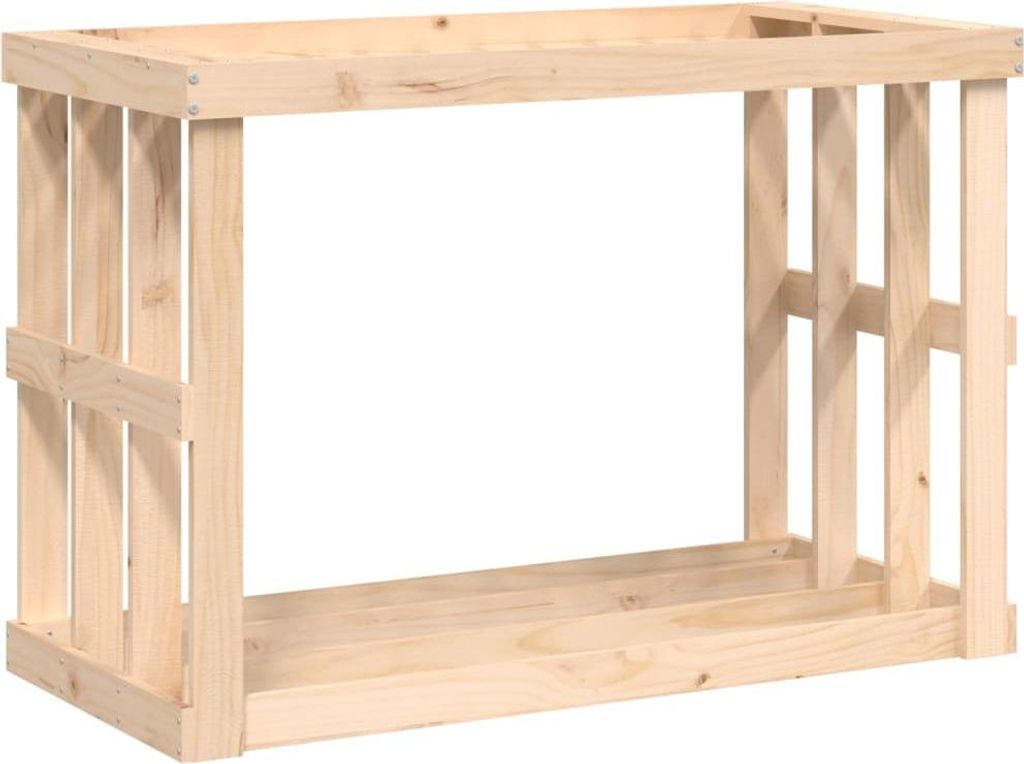 vidaXL Outdoor-Kaminholzregal 108x52x74 cm Massivholz Kiefer