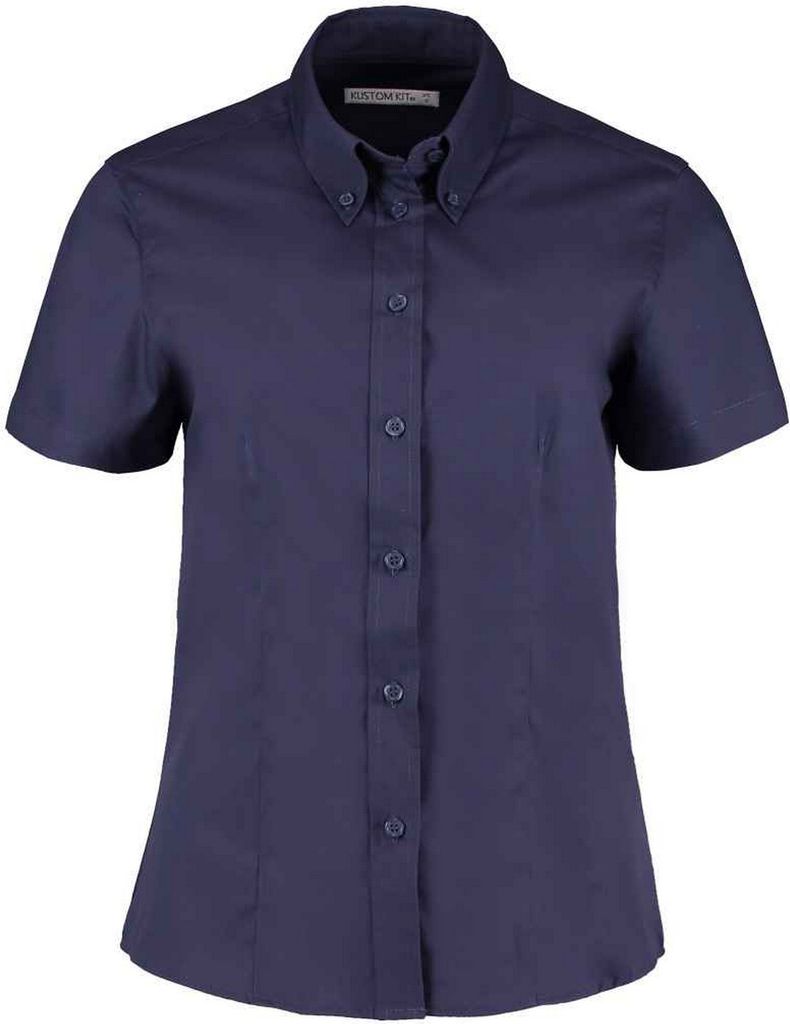 Kustom Kit - "Premium" Hemd für Damen kurzärmlig PC5448 (52 DE) (Mitternachtsblau)