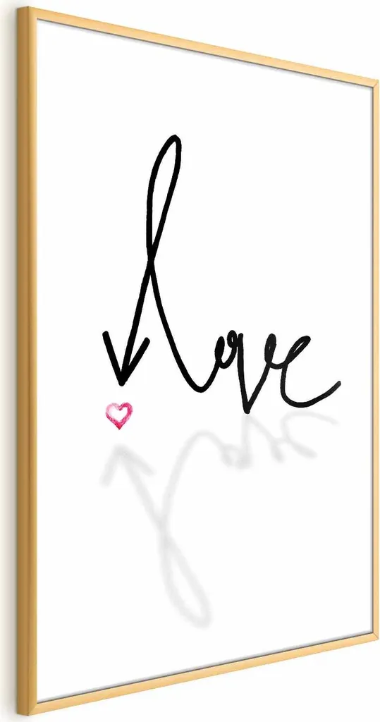 Quadro This is Love 40x60 con Cornice Oro - Minimal Wall Art