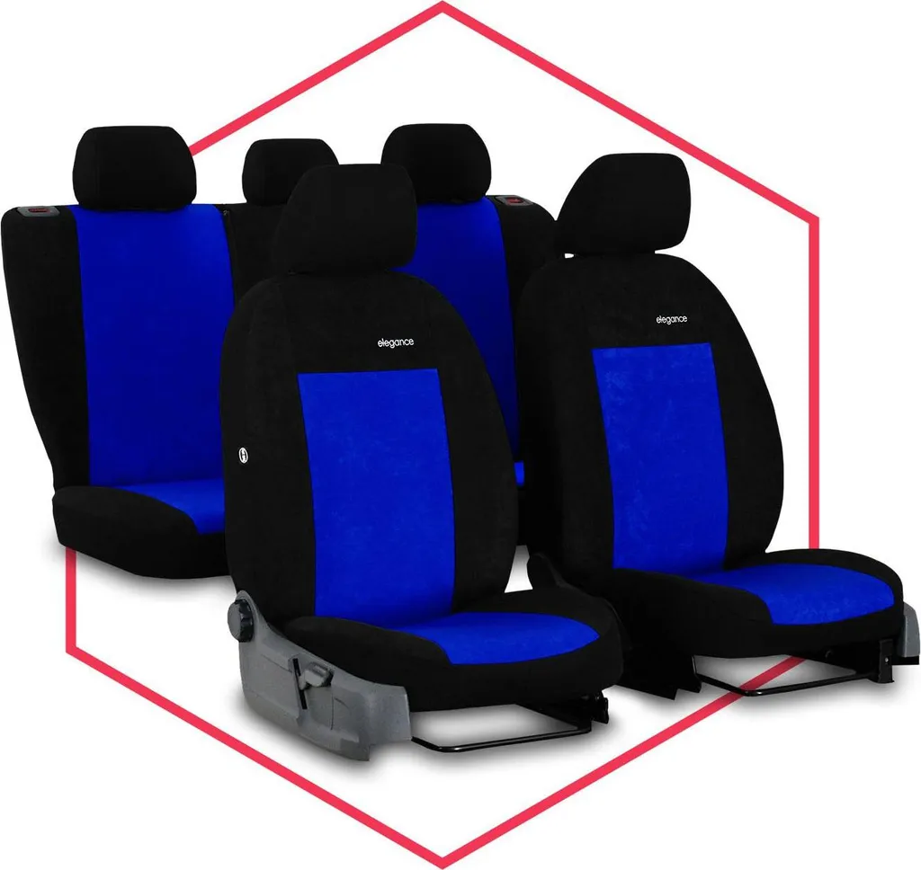 Coprisedili auto Coprisedili auto universali per Opel Antara Set blu - 12