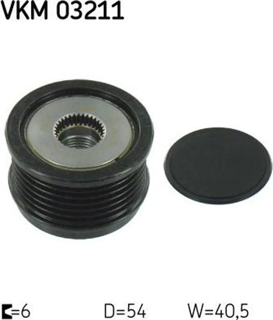 SKF VKM 03211 Roue libre d'alternateur OE 51860757 pour Giulietta et 500X