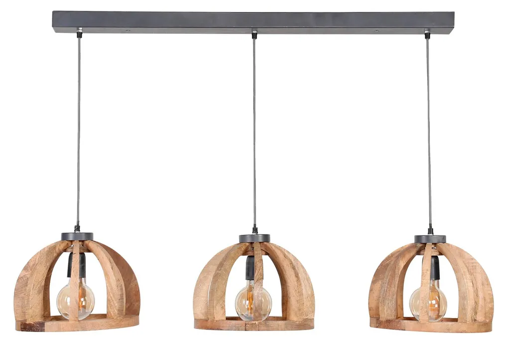 Plafonnier design 120 cm noir brun - Solution pour éclairer de grands espaces
