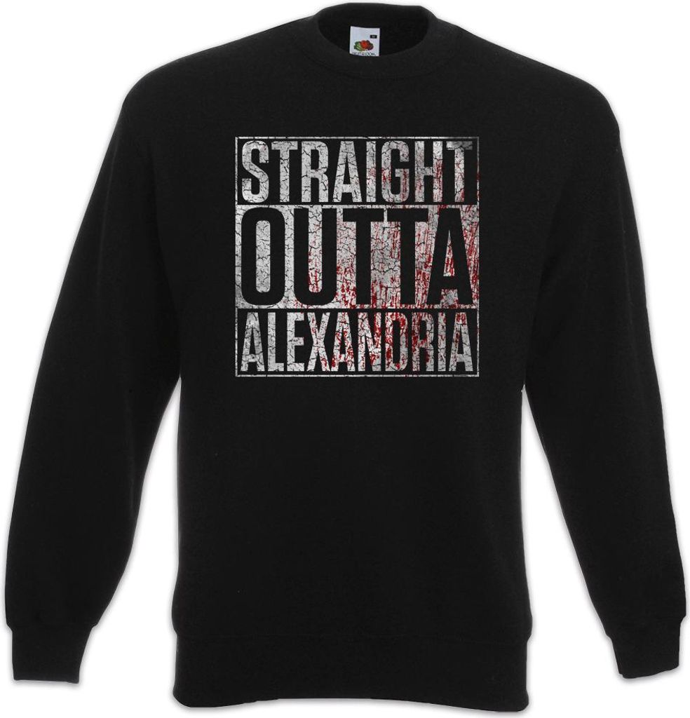Urban Backwoods Straight Outta Alexandria, Sweatshirt, Farbe: Schwarz, Größe: M