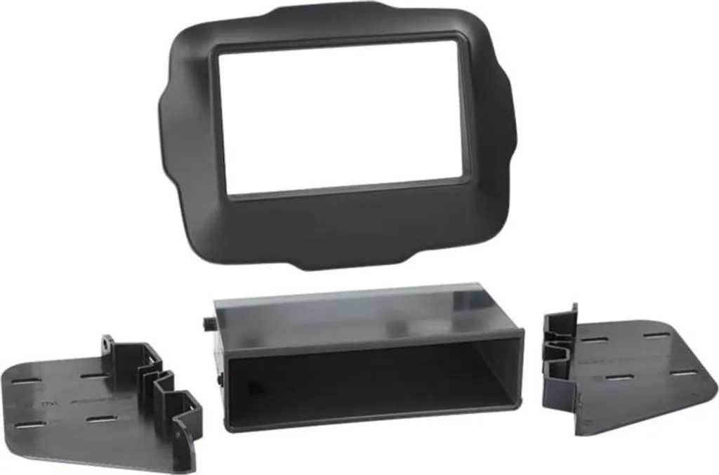 Cadre autoradio double DIN noir pour console de Jeep Renegade 2014