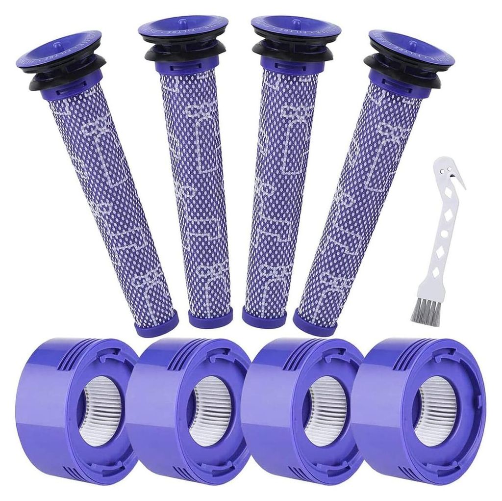 8 Stück Dyson Staubsaugerfilter – V7/V8 SV10, inklusive HEPA und Nachmotorfilter