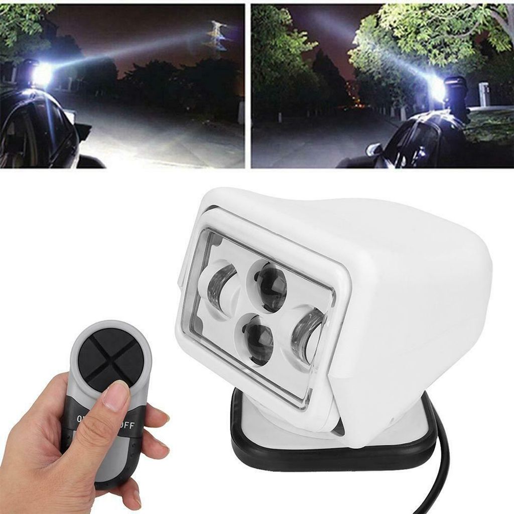 60W LED Fernbedienung Scheinwerfer Suchscheinwerfer IP67 Für Auto Boot Marine