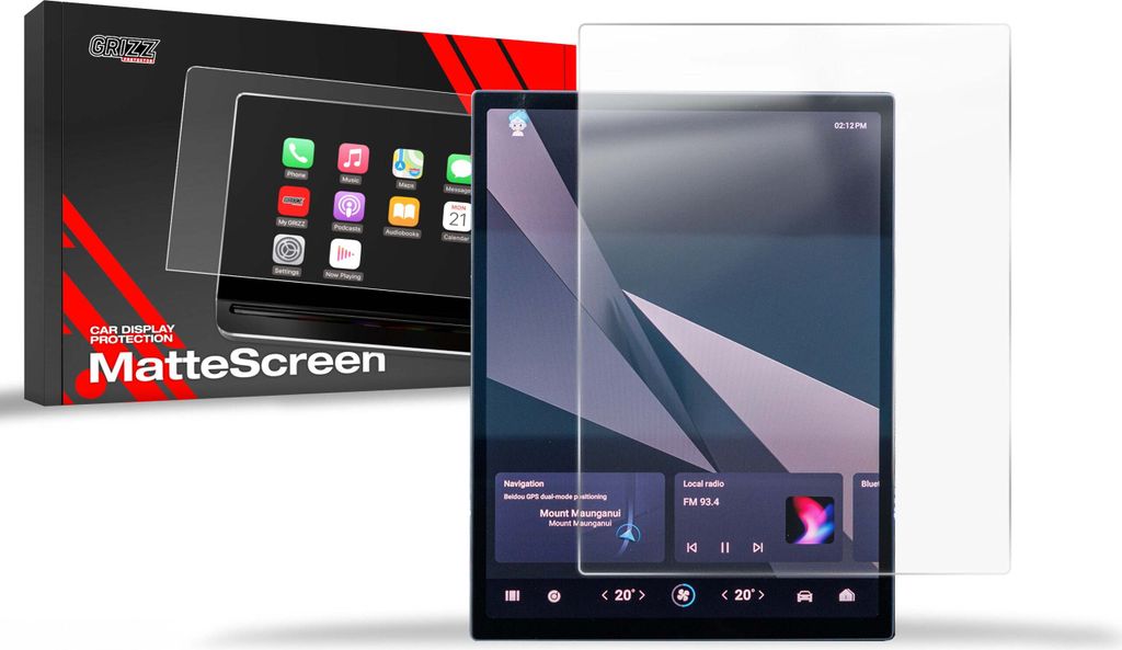 Matte Autodisplayfolie für Jaecoo J7 EX+ 14,8" (2024-2025), Grizz Protector
