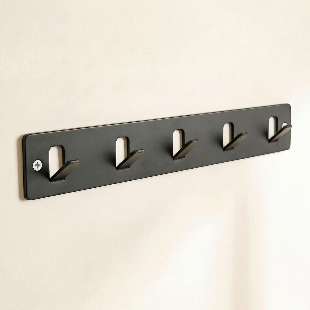 doporro Garderobenleiste mit 5 Haken, Wandgarderobe mit Produktbild 