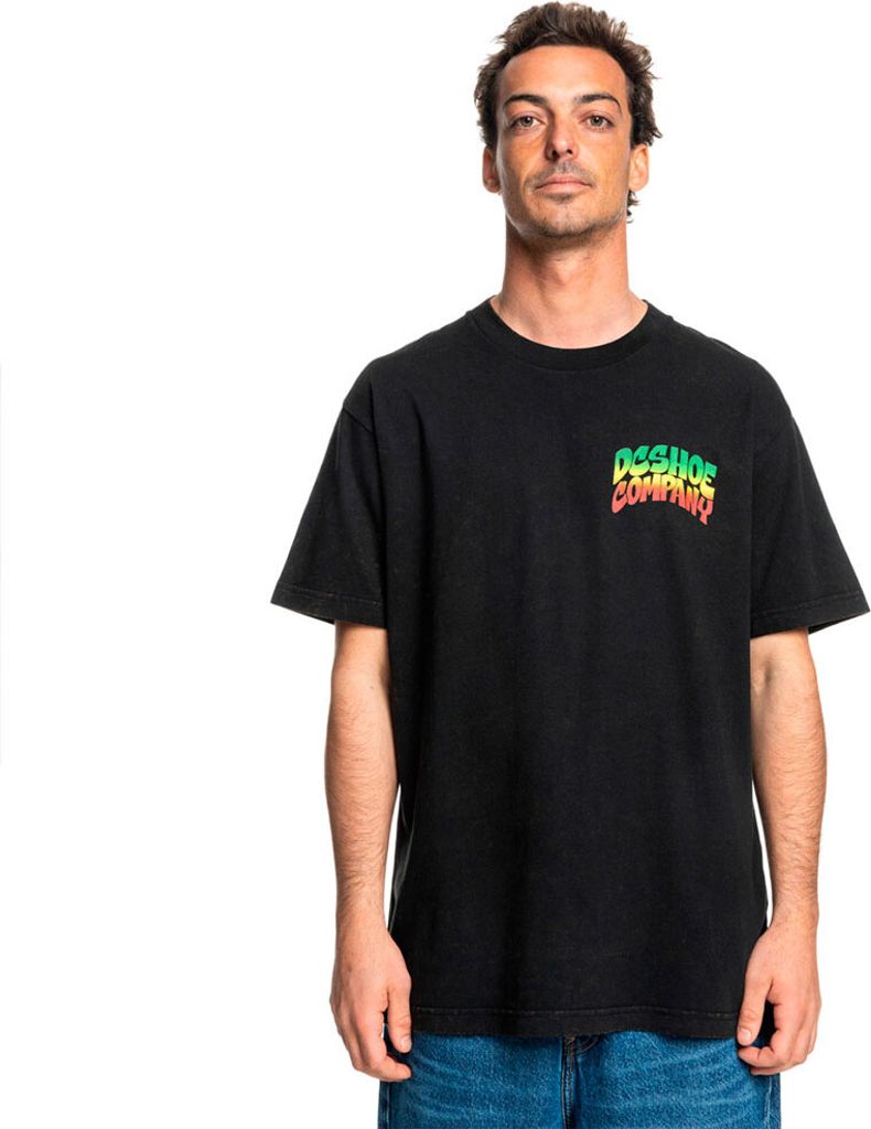 Dc Shoes Hot Box Kurzarm-t-shirt Schwarz M Mann Schwarz M