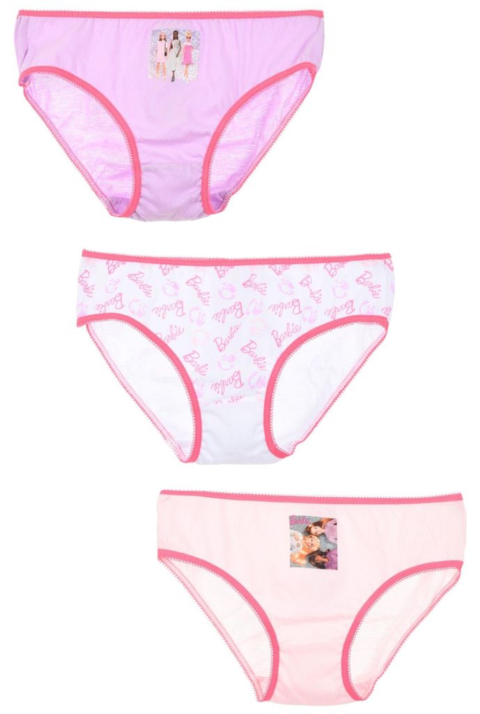 3er-Set: Slips Barbie Bunt 134-140 cm Produktbild 