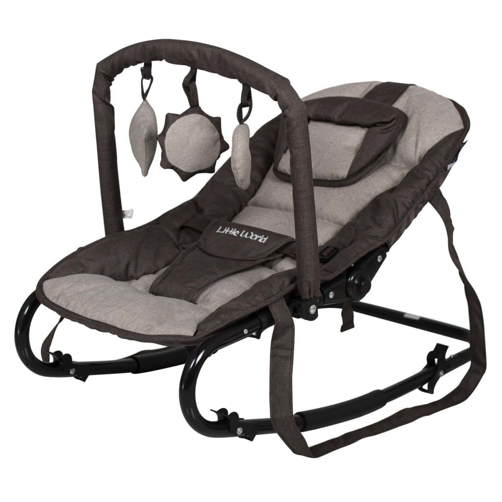 Little World Babywippe Starwing Beige und Braun Produktbild 